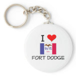 I Love FORT DODGE Iowa Keychain