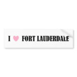 I LOVE FORT LAUDERDALE BUMPER STICKER