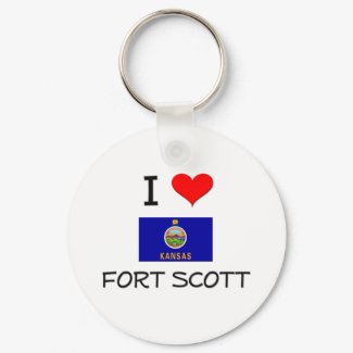 I Love FORT SCOTT Kansas keychain
