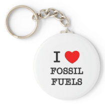 I Love Fossil Fuels Key Chains