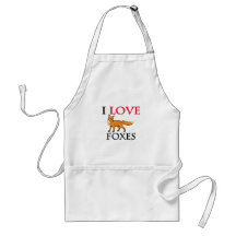 I Love Foxes Aprons