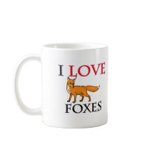 I Love Foxes Coffee Mug