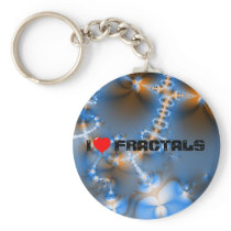 I Love Fractals keychains