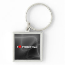 I Love Fractals keychains