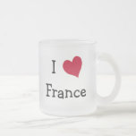 I Love France Coffee Mugs