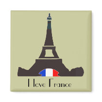 I love France Magnet