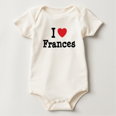 I love Frances heart T-Shirt by funnycustomtshirts