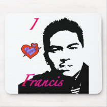I Love Francis Mousepad by tchilyan I Love Francis Mousepad