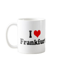 I Love Frankfurt, Germany Coffee Mug