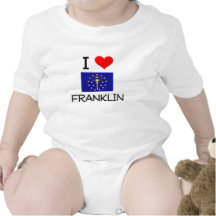 I Love FRANKLIN Indiana Baby Bodysuit