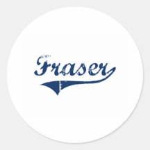 I Love Fraser Michigan Round Sticker