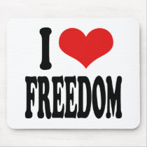 I Love Freedom mousepads