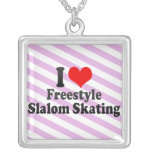 I love Freestyle Slalom Skating Custom Necklace