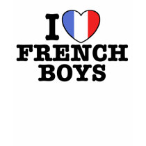 I Love French Boys t-shirts