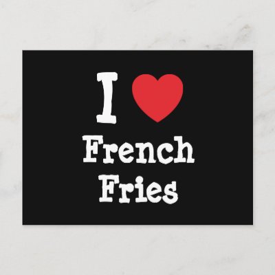 heart french fries