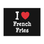I love French Fries heart T-Shirt Post Card