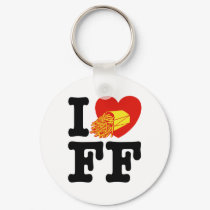 I Love French Fries keychains