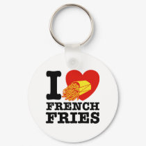 I Love French Fries keychains