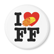 I Love French Fries Magnet