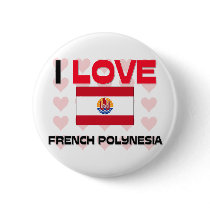 I Love French Polynesia buttons