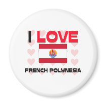 I Love French Polynesia magnets