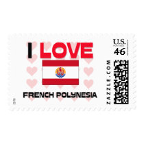 I Love French Polynesia postage