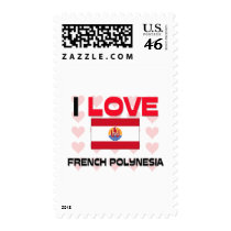 I Love French Polynesia postage