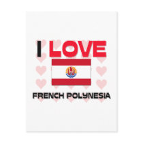 I Love French Polynesia postcards