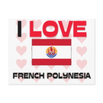 I Love French Polynesia postcards
