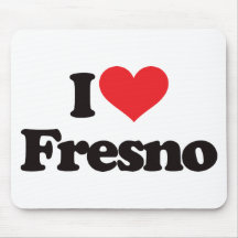 I Love Fresno Mouse Pad