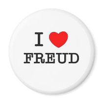I Love Freud Refrigerator Magnet