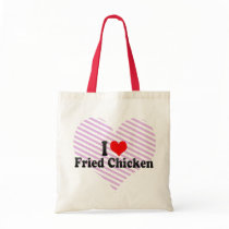 I Love Fried Chicken Canvas Bag