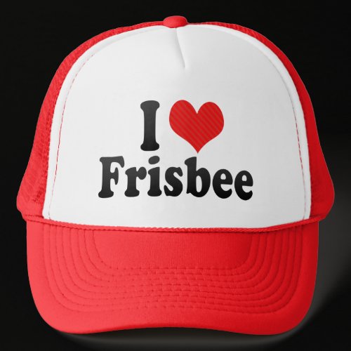 I Love Frisbee Hats