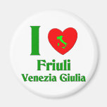 I Love Friuli-Venezia Giulia Italy Refrigerator Magnet