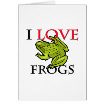 I Love Frogs Cards