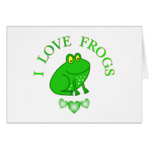 I Love Frogs Cards