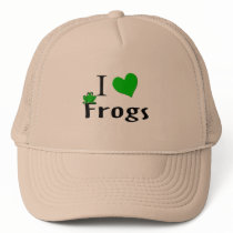 I Love Frogs hats