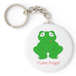 I Love Frogs! Keychain keychain