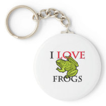 I Love Frogs Keychains