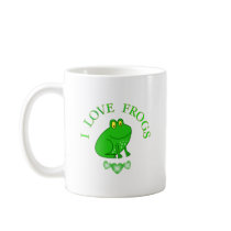 I Love Frogs Coffee Mug
