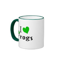 I Love Frogs Coffee Mug