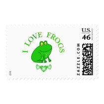 I Love Frogs Stamp