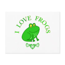 I Love Frogs Post Cards