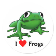 I love Frogs sticker