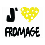 I love fromage icon postcards