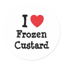 I love Frozen Custard heart T-Shirt stickers