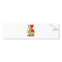 I Love Fruit bumper stickers