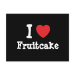 I love Fruitcake heart T-Shirt Postcards