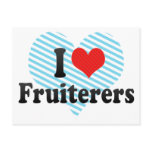 I Love Fruiterers Postcard