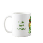 I Love Fruits & Vegies Lg Coffee Cup Coffee Mug